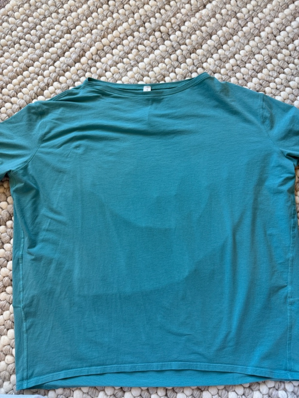 Lululemon Back in Action Teal Short Sleeve Tee